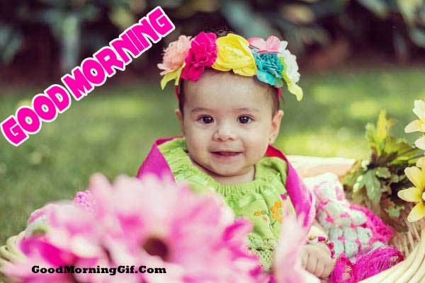 Good Morning with Cute Baby Images